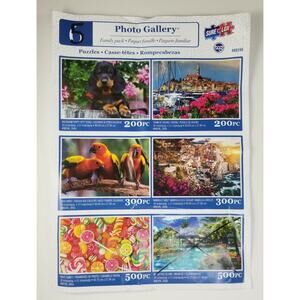 Puzzle Variety Pack Puppy Birds Candy Landscape All 5 Sealed/New 200 300 500 pc